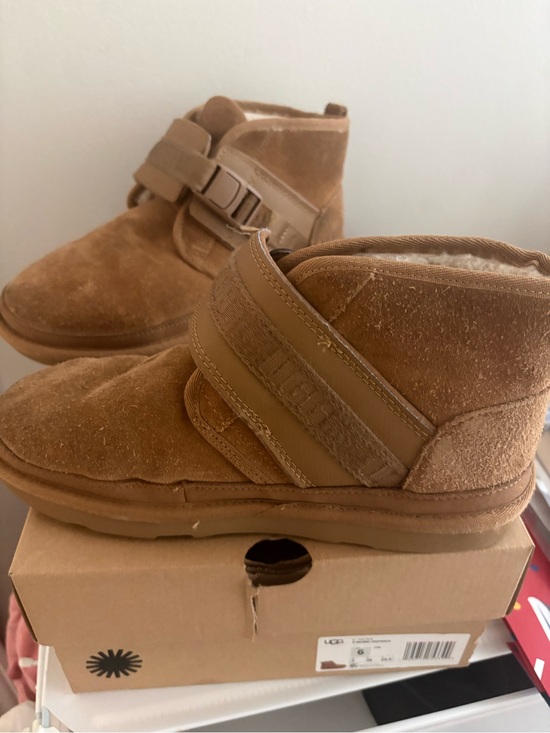 UGG Other - UGG Kids Chestnut Suede Hook-and-Loop Ankle Boots